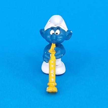 Bully The Smurfs Flute Smurf second hand Figure (Loose)