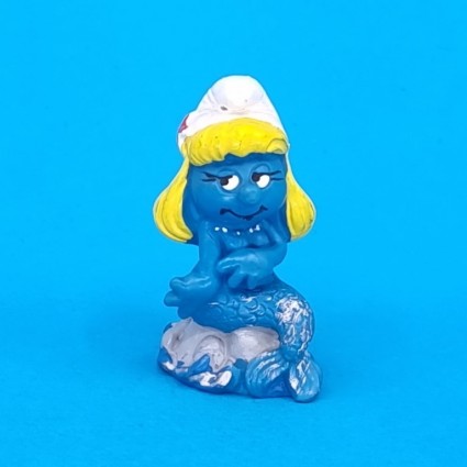 The Smurfs Smurfette Mermaid Silver tail second hand Figure (Loose)