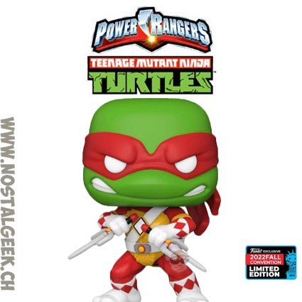 Funko Funko Pop Fall Convention 2022 TMNT X Power Rangers Raphael Edition Limitée