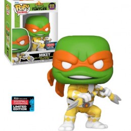 Funko Funko Pop Fall Convention 2022 TMNT X Power Rangers Michelangelo (Mikey) Edition Limitée