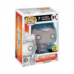 Funko Funko Pop DC White Lantern Firestorm Phosphorescent Edition Limitée