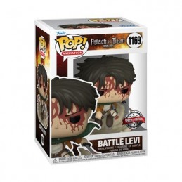 Funko Pop N°1169 Attack on Titan Battle Levi Exclusive Vaulted Vinyl Figure