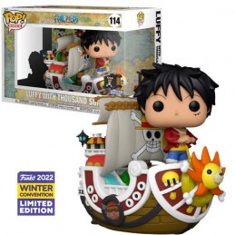 Funko Funko Pop Rides Winter Convention 2022 One Piece Luffy With Thousand Sunny Edition Limitée