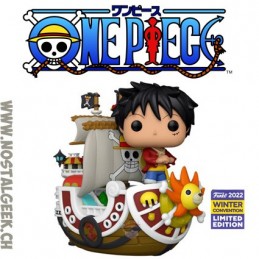 Funko Pop Rides Winter Convention 2022 One Piece Luffy With Thousand Sunny Exclusive Vinyl Figure
