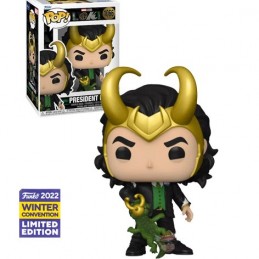 Funko Funko Pop Marvel Winter Convention 2022 President Loki with Alligator Loki Exclusive Vinyl Figure