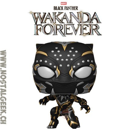 Funko Funko Pop N°1102 Marvel Black Panther Wakanda Forever Black Panther (Crouching) Vinyl Figure