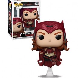 Funko Funko Pop Marvel N°823 Wandavision Scarlet Witch with Darkhold Book Vinyl Figure