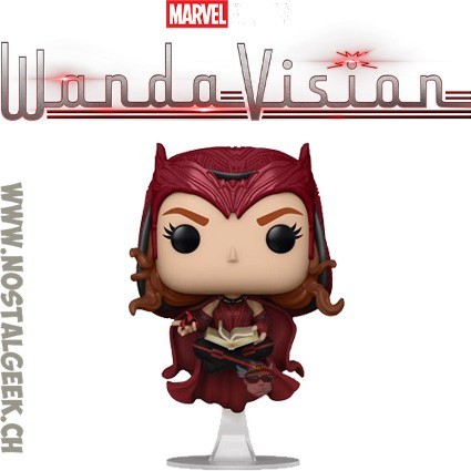 Funko Funko Pop Marvel N°823 Wandavision Scarlet Witch with Darkhold Book Vinyl Figure