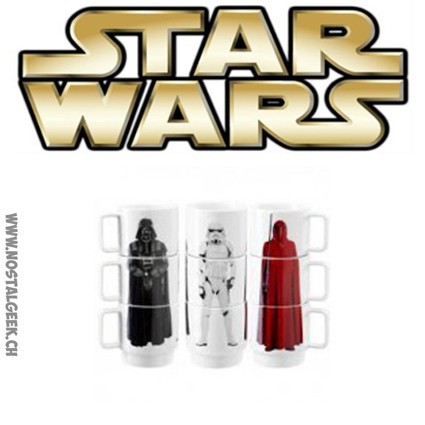 Star Wars Set de 3 Tasses empilables Darth Vader / Stormtrooper / Imperial Guard