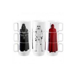 Star Wars Stacking Mugs 3 pieces set Darth Vader / Stormtrooper / Imperial Guard