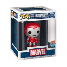 Funko Funko Pop Marvel N°1038 Hall of Armor: Iron Man Model 8 Silver Centurion Edition Limitée