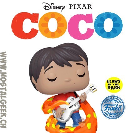 Funko Funko Pop Disney N°1237 Coco Miguel with Guitar Phosphorescent Edition Limitée