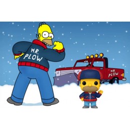 Funko Funko Pop Television N°910 The Simpsons Homer Mr. Plow Edition Limitée