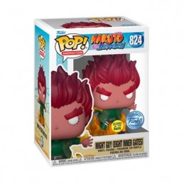 Funko Pop N°824 Naruto Might Guy (Eight Inner Gates) Glow in the Dark Exclusive Vinyl Figure