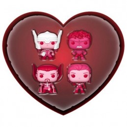 Funko Funko Pop Pocket Marvel Valentines 4-Pack Vinyl Figure