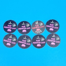 Mad Monsters Set of 8 second hand miscellaneous Pogs (Loose)