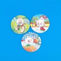 P\'tit Louis Set of 3 second hand miscellaneous  Pogs (Loose)