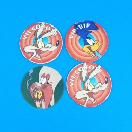 Looney Tunes Set of 4 second hand Pog (Loose)