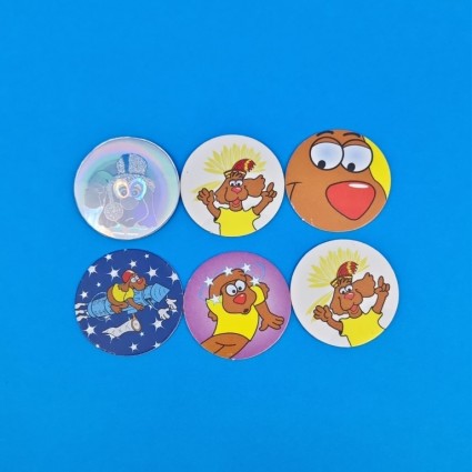Chocapic set of 6 second hand Pogs (Loose).