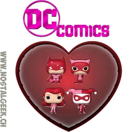 Funko Funko Pop Pocket DC Comics Valentines 4-Pack Funko Funko Pop Pocket DC Comics Valentines 4-Pack