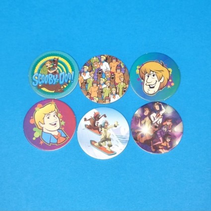 Scooby-Doo! Set of 6 second hand Pog (Loose)