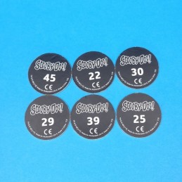 Scooby-Doo! Set of 6 second hand Pog (Loose)