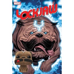 Funko Funko Pop NYCC 2017 Marvel The Inhumans Lockjaw (Gueule d'Or) Flocked Vaulted Edition Limitée