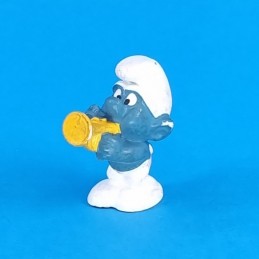 Schleich The Smurfs - Smurf trumpet second hand Figure (Loose)