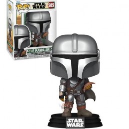 Funko Funko Pop Star Wars N°585 The Book of Boba Fett The Mandalorian with Pouch