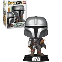 Funko Pop Star Wars N°585 The Book of Boba Fett The Mandalorian with Pouch Vinyl Figure