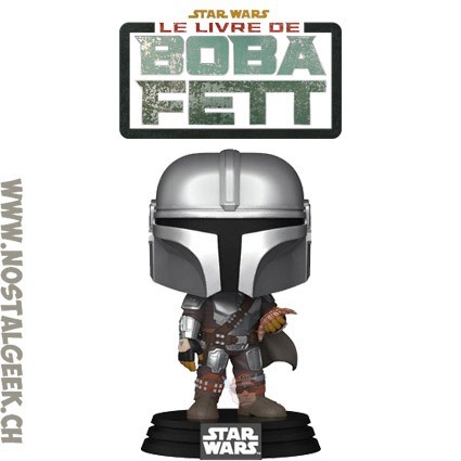 Funko Funko Pop Star Wars N°585 The Book of Boba Fett The Mandalorian with Pouch