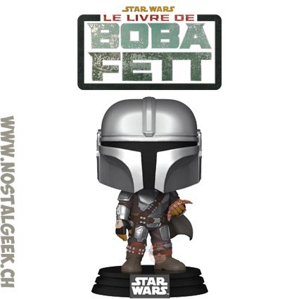 Funko Pop Star Wars N°585 The Book of Boba Fett The Mandalorian with Pouch Vinyl Figure