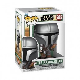 Funko Pop Star Wars N°585 The Book of Boba Fett The Mandalorian with Pouch Vinyl Figure