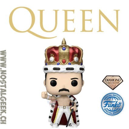 Funko Funko Pop Rocks N°184 Queen Freddie Mercury (Crowned) Diamond Glitter Edition Limitée
