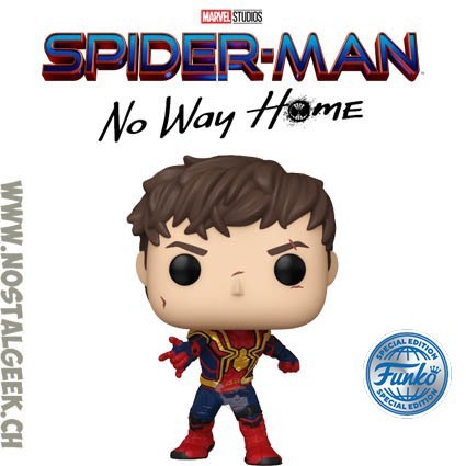 Funko Pop Marvel N°1169 Spider-Man No way Home Spider-Man with Scars (Unmasked) Exclusive Vinyl Figure