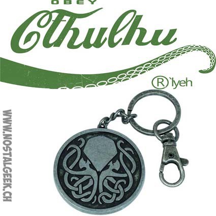 Cthulhu Tribal Metal Key Chain