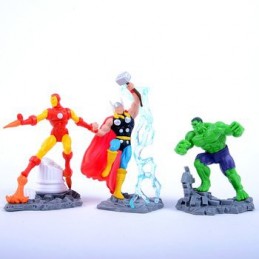 Marvel Collectible Diorama Iron Man - Thor - The Hulk Action Figure Set (Pack de 3)