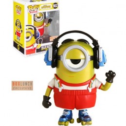 Funko Funko Pop Movies N°902 The Minions Roller Skating Stuart (Metallic) Exclusive Vinyl Figure