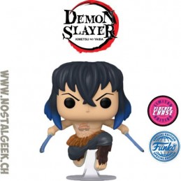 Funko Funko Pop Animation N°875 Demon Slayer Inosuke Hashibira Flocked Chase Edition Limitée