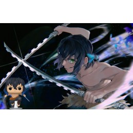 Funko Funko Pop Animation N°875 Demon Slayer Inosuke Hashibira Flocked Chase Exclusive Flocked Vinyl Figure
