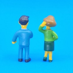 The Simpsons Seymour Skinner & Edna Krapabelle second hand figures (Loose)