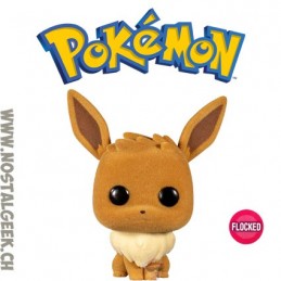 Funko Funko Pop Games N°577 Pokemon Eevee (Evoli) Flocked Edition Limitée