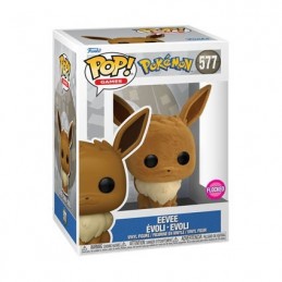 Funko Funko Pop Games N°577 Pokemon Eevee (Evoli) Flocked Edition Limitée