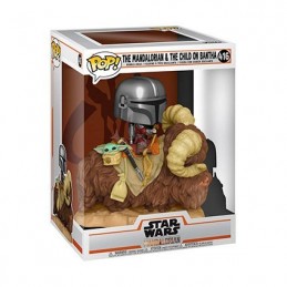 Funko Funko Pop 15 cm Star Wars N°416 The Mandalorian & The Child on Bantha