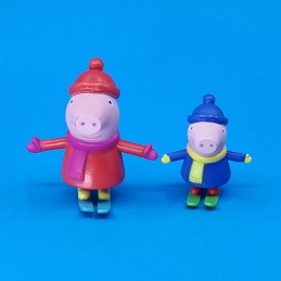 Peppa Pig set of 2 Used figures (Loose) ski