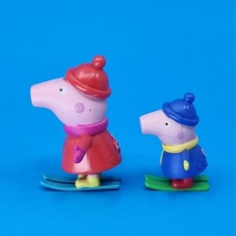 Peppa Pig Lot de 2 Figurines d'occasion (Loose) Ski