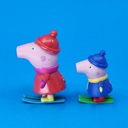 Peppa Pig set of 2 Used figures (Loose) ski