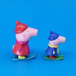 Peppa Pig set of 2 Used figures (Loose) ski