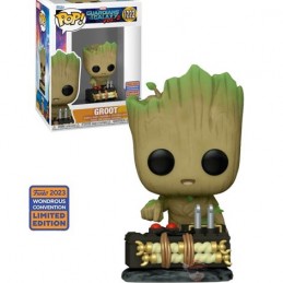 Funko Funko Pop Marvel Wonder Con 2023 N°1222 Guardians of the Galaxy Vol. 2 Groot with Bomb Edition Limitée