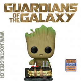 Funko Funko Pop Marvel Wonder Con 2023 N°1222 Guardians of the Galaxy Vol. 2 Groot with Bomb Exclusive Vinyl Figure